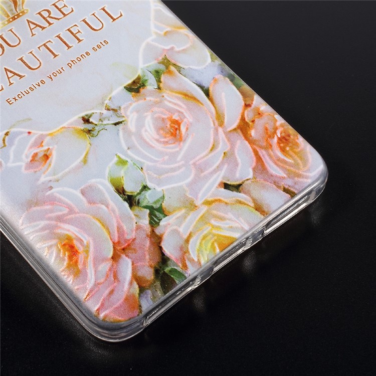Embossed Pattern TPU Mobile Phone Shell for Xiaomi Redmi Note 4 - You Are Beautiful-5
