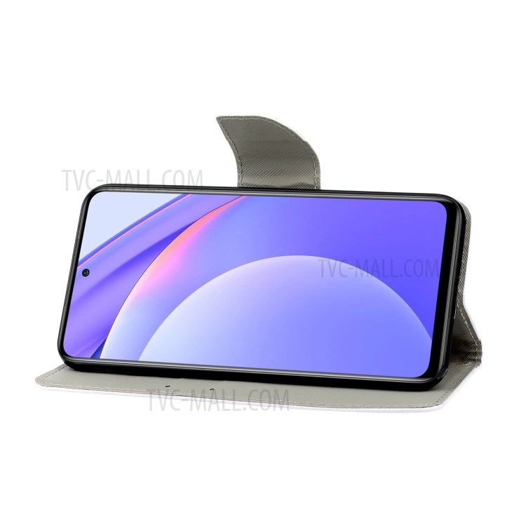PU Leather Wallet Stand Phone Case for Xiaomi Mi 10T Lite 5G / Redmi Note 9 Pro 5G - Wolf-6
