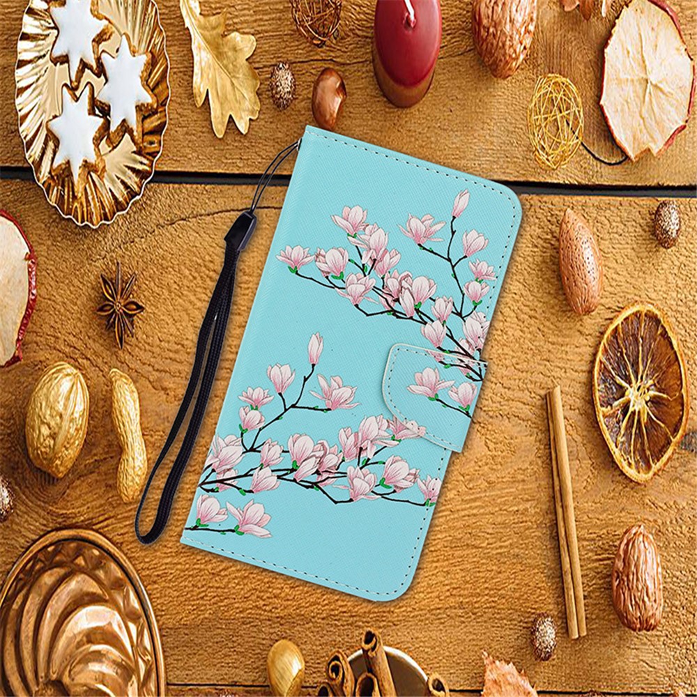 PU Leather Wallet Stand Phone Case for Xiaomi Mi 10T Pro 5G / Mi 10T 5G / Redmi K30S - Flower-7