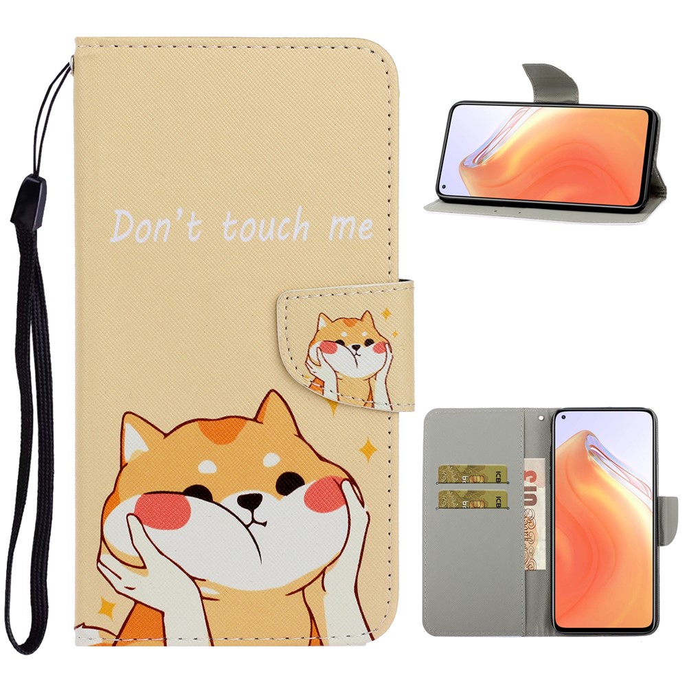 PU Leather Wallet Stand Phone Case for Xiaomi Mi 10T Pro 5G / Mi 10T 5G / Redmi K30S - Don't Touch Me-1