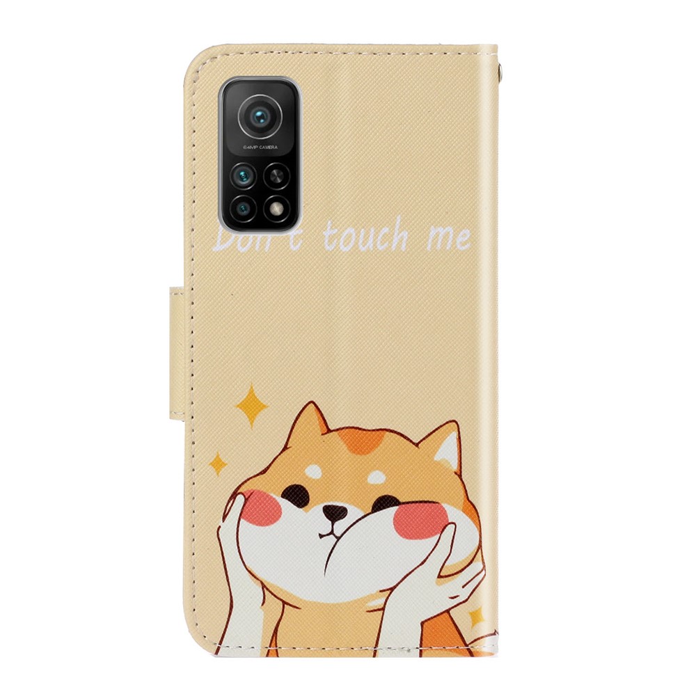 PU Leather Wallet Stand Phone Case for Xiaomi Mi 10T Pro 5G / Mi 10T 5G / Redmi K30S - Don't Touch Me-2