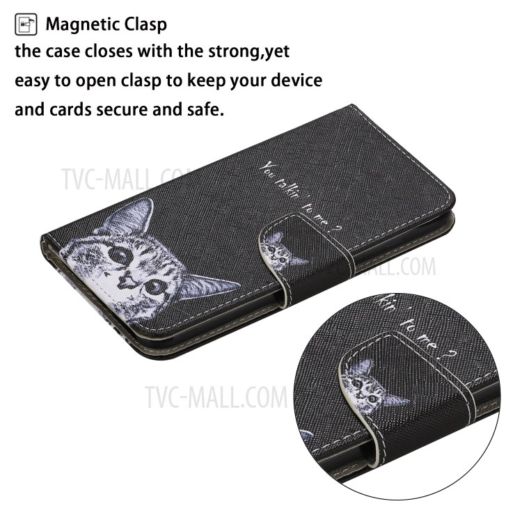 PU Leather Wallet Stand Phone Case for Xiaomi Mi 10T Pro 5G / Mi 10T 5G / Redmi K30S - Cat-3