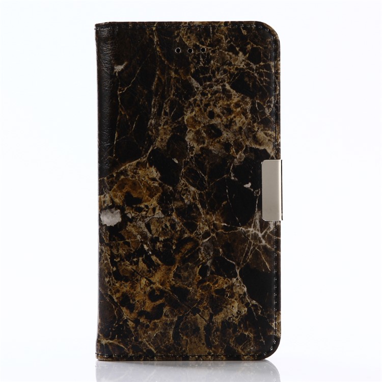 Marble Pattern Leather Wallet Case with Stand for Xiaomi Redmi 4X - Black-1
