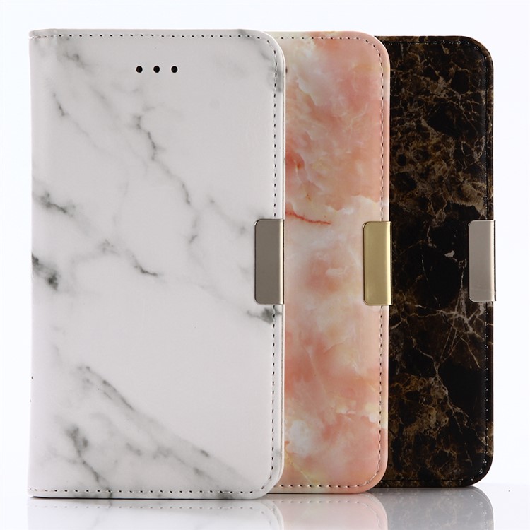 Marble Pattern Leather Wallet Case with Stand for Xiaomi Redmi 4X - Black-5