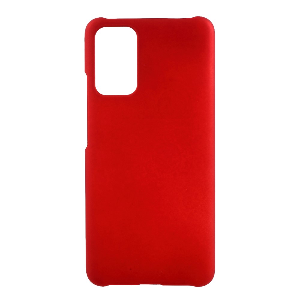 Bright Finish Rubberized PC for Xiaomi Redmi Note 9 4G (Qualcomm Snapdragon 662) Cell Phone Cover - Red-1