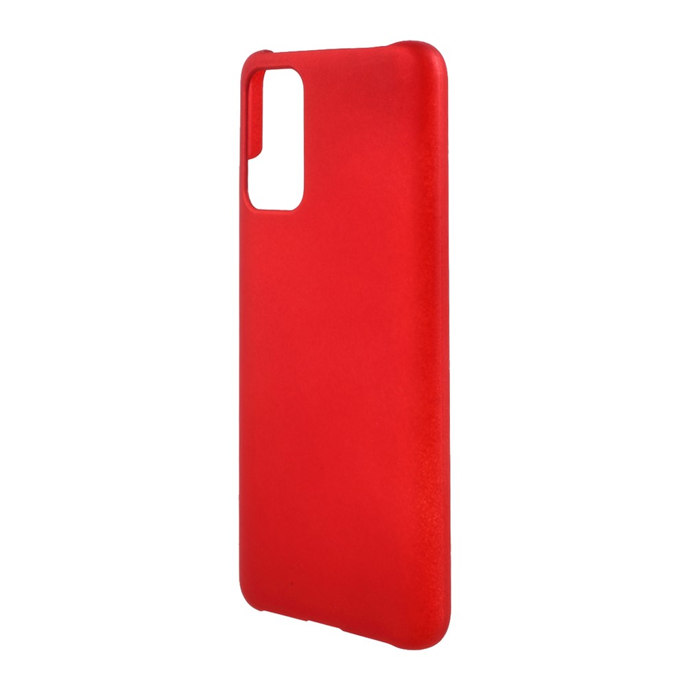 Bright Finish Rubberized PC for Xiaomi Redmi Note 9 4G (Qualcomm Snapdragon 662) Cell Phone Cover - Red-2