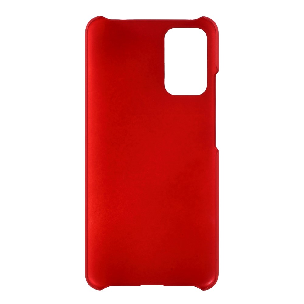 Bright Finish Rubberized PC for Xiaomi Redmi Note 9 4G (Qualcomm Snapdragon 662) Cell Phone Cover - Red-3