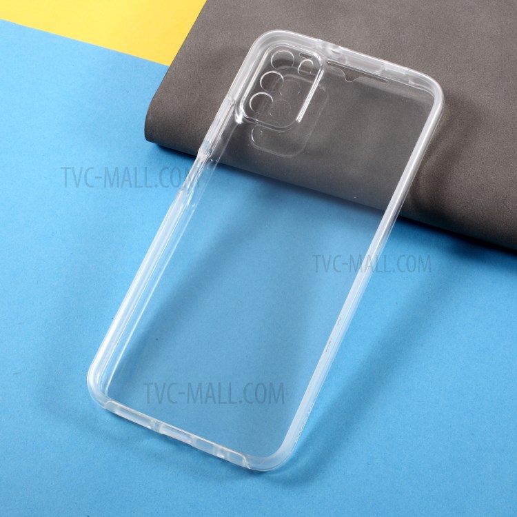 Couverture de Tep + Cadre TPU + Panneau Acrylique Effacer la Coque de Protection Complète Pour le Boîtier Hybride Xiaomi Poco M3-6