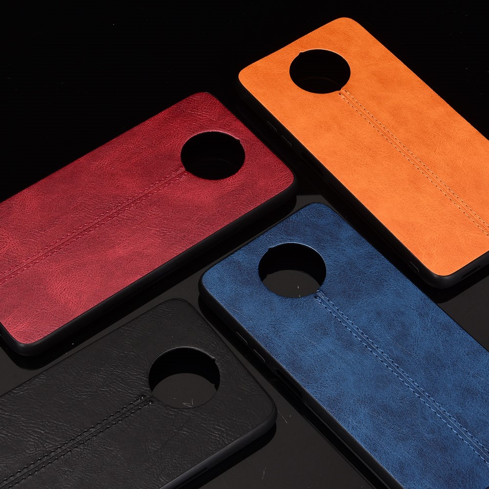 PU Leather Coated PC + TPU Hybrid Case for Xiaomi Redmi Note 9 5G - Black-9
