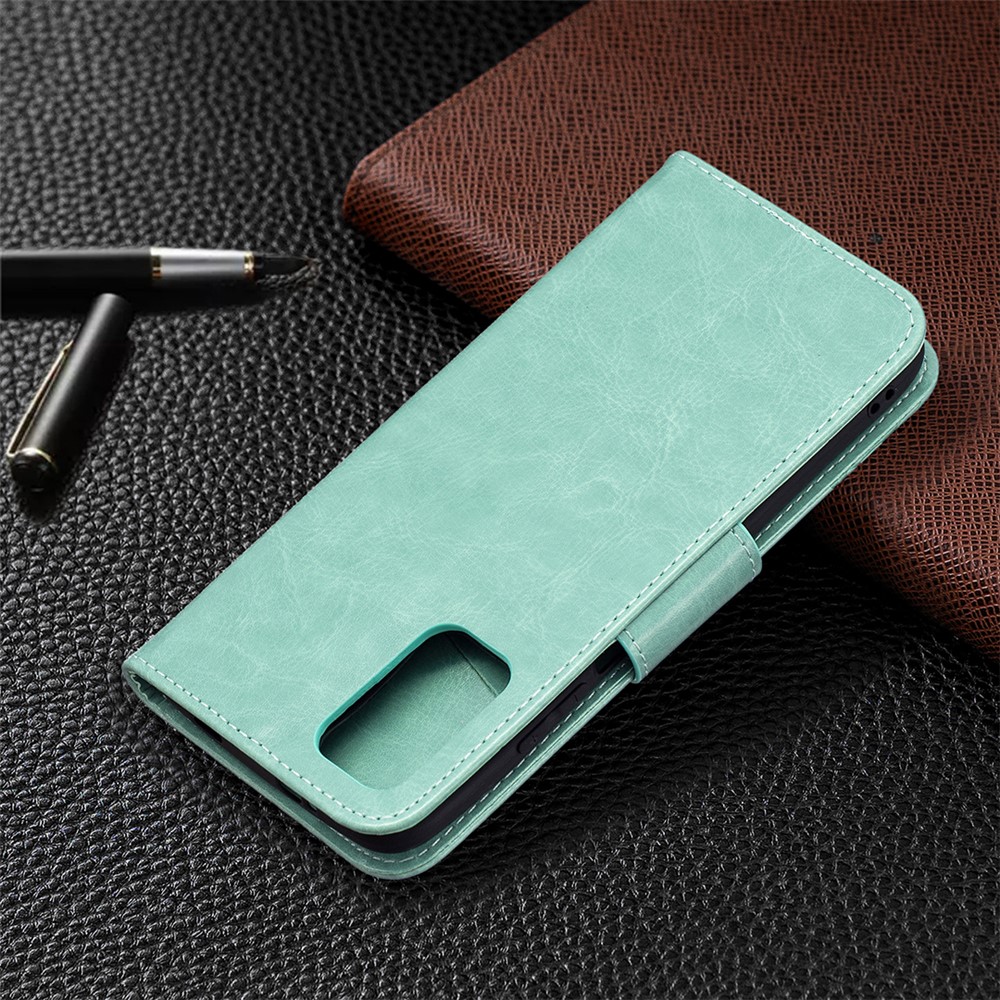 Pour Xiaomi Poco M3 Imprent Butterflies Portefeuille Stand Flip Leather Shell - Vert-8