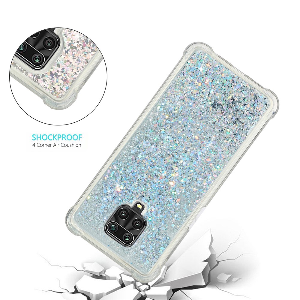 Quicksand Design TPU Phone Case for Xiaomi Redmi Note 9 Pro/Redmi Note 9S Shockproof Phone Case - Silver-3