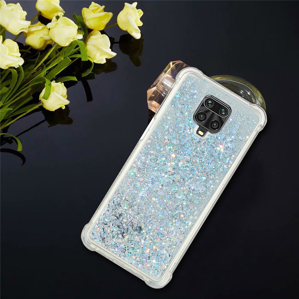 Quicksand Design TPU Phone Case for Xiaomi Redmi Note 9 Pro/Redmi Note 9S Shockproof Phone Case - Silver-4