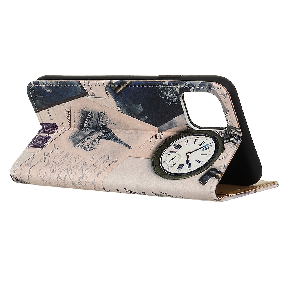 Pattern Printing Wallet Stand Design Protective Cover Case for Xiaomi Mi 11 - Tower and Feather-3
