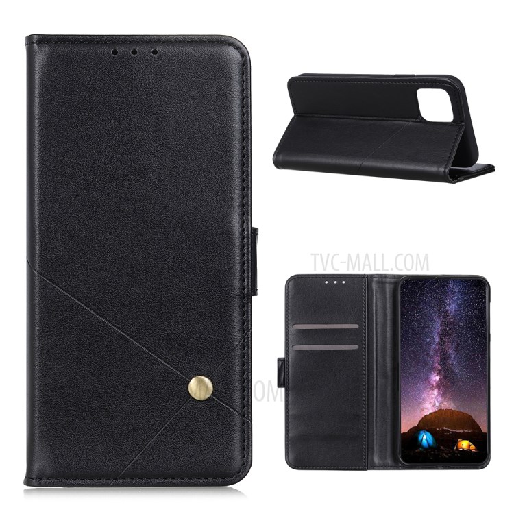For Xiaomi Mi 11 Wallet Leather Cover with Stand Protective Case - Black-1