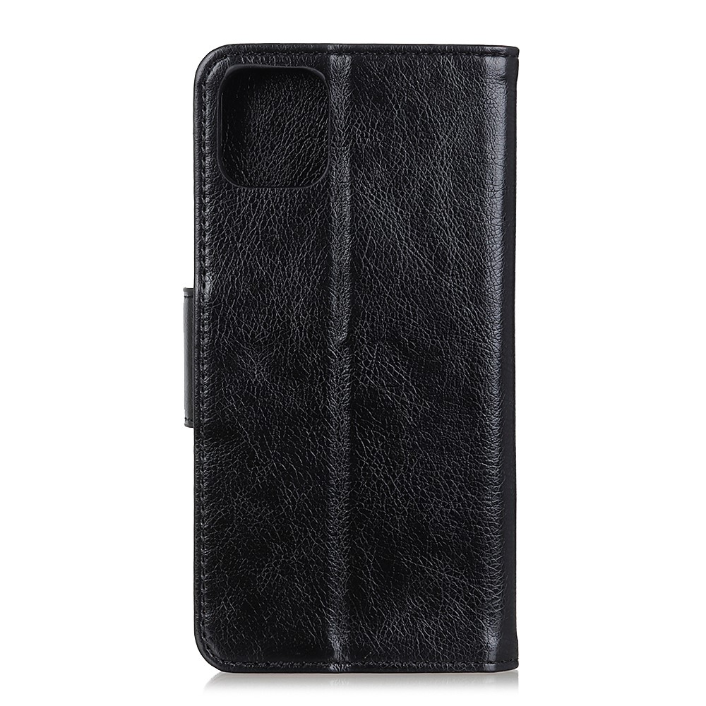 Wallet Stand Design Nappa Texture Split Leather Cellphone Cover Case for Xiaomi Mi 11 - Black-3
