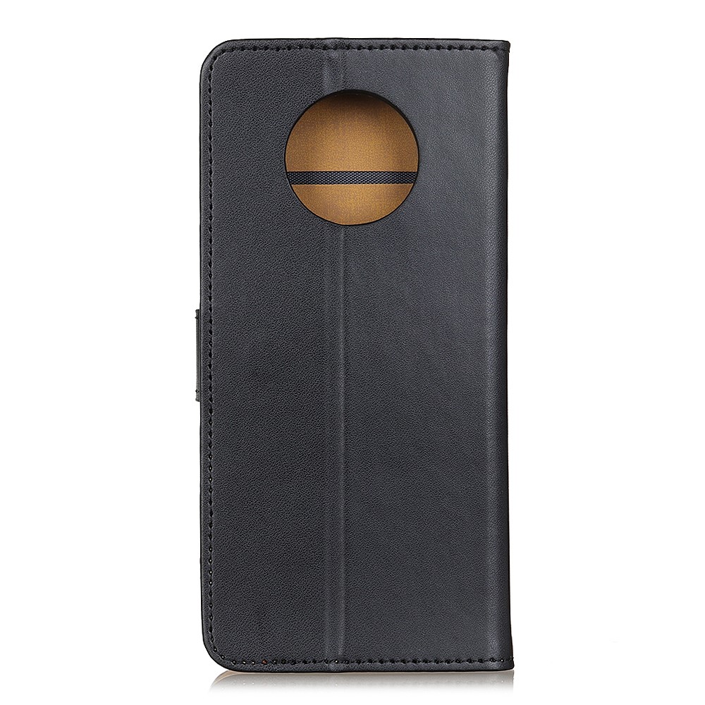 Cierre Magnético Diseño De Cartera De Cuero Soporte Teléfono Móvil Shell Para Xiaomi Redmi Note 9 5G / Redmi Note 9t 5g - Negro