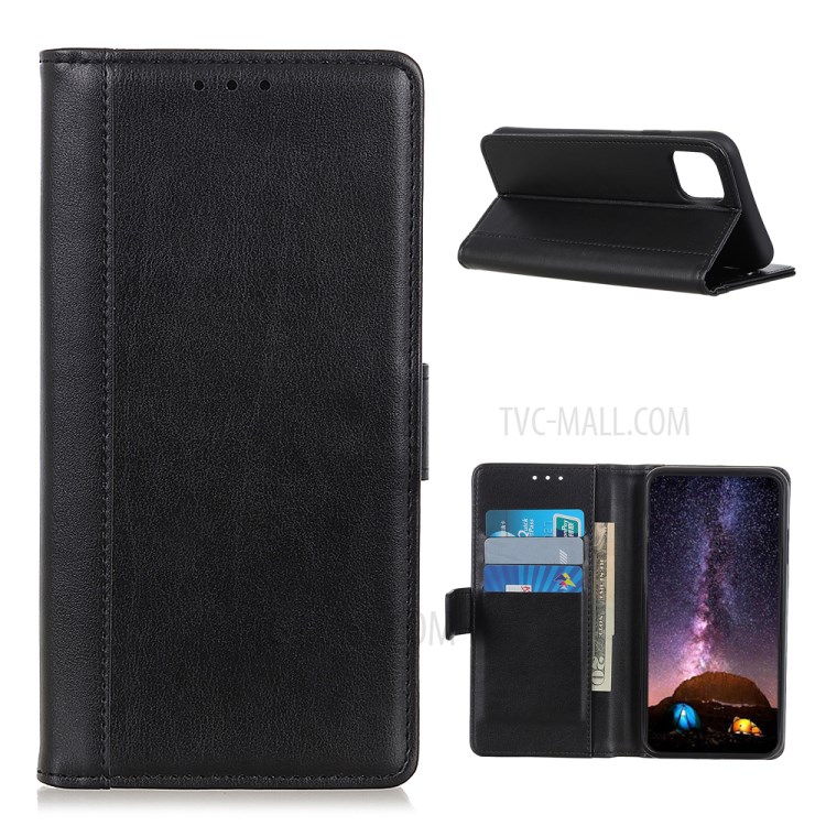 Wallet Stand Design Leather Phone Cover Case for Xiaomi Mi 11 - Black-1