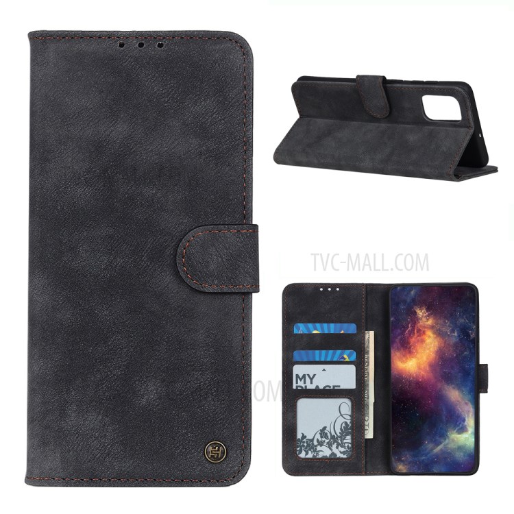For Xiaomi Mi 11 Magnetic Closure PU Leather Wallet Stand Cover Case - Black-1