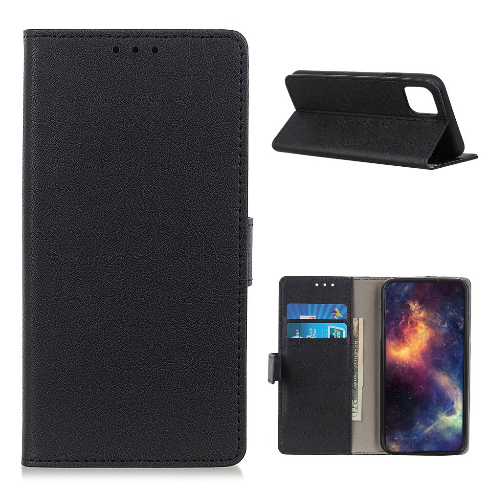 Wallet Stand Design PU Leather Cover + TPU Inner Protective Shell for Xiaomi Mi 11 - Black-1