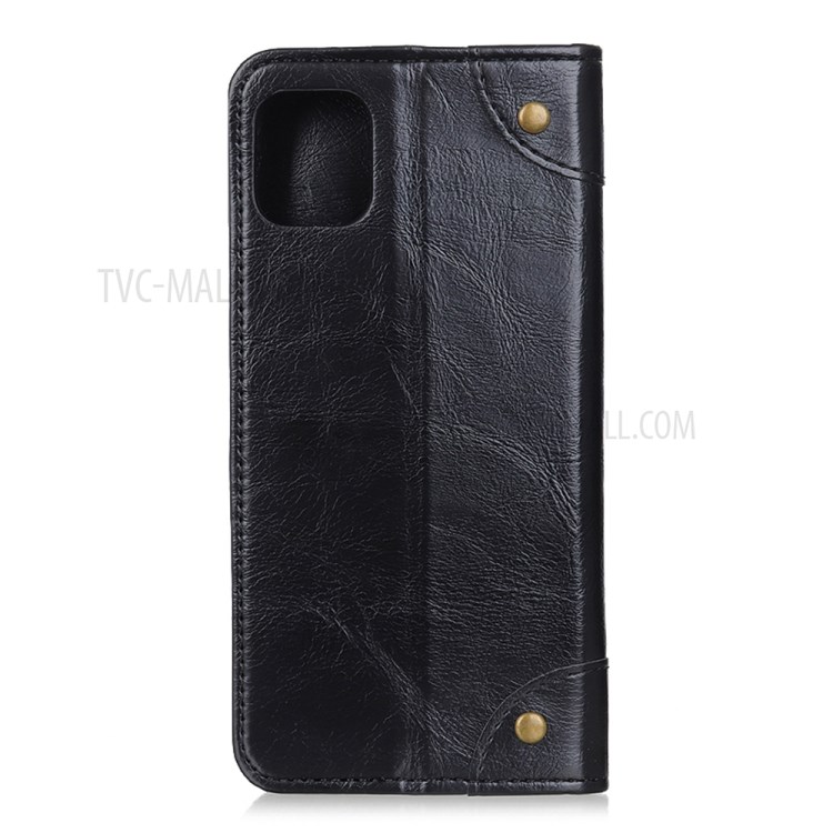 Auto-Absorbed Magnet Wallet Design TPU + PU Leather Phone Stand Shell for Xiaomi Mi 11 - Black-3