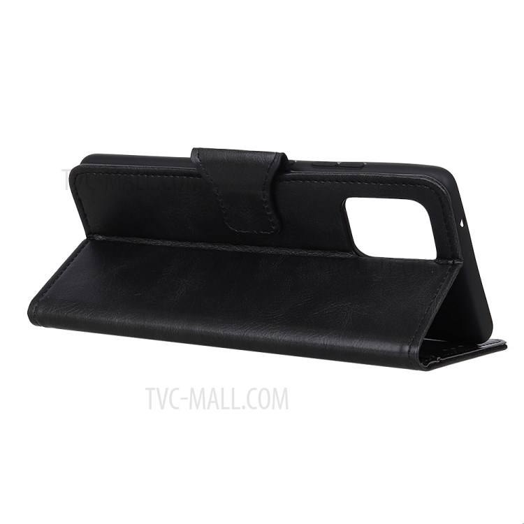 Crazy Horse Texture Magnet Clasp PU Leather Wallet Stand Cover for Xiaomi Mi 11 - Black-7