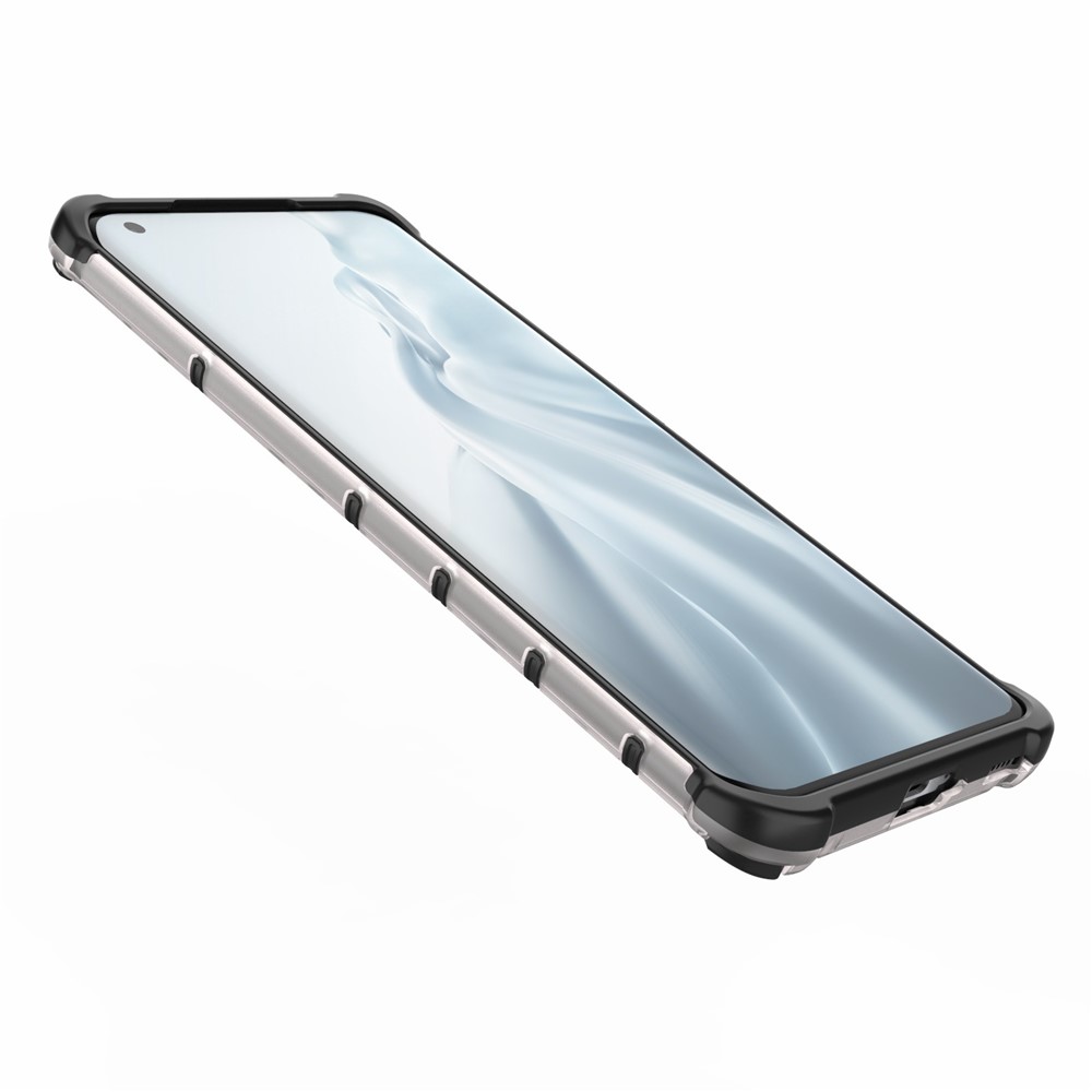Honeycomb Pattern Shell for Xiaomi Mi 11 Shock-proof TPU + PC Combo Case - Grey-9