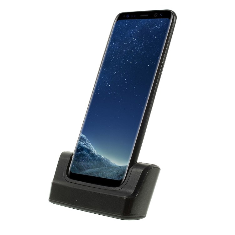 Desktop Data Sync OTG Dock Cradle Charger for Samsung Galaxy S8 Plus G955 - Black-5
