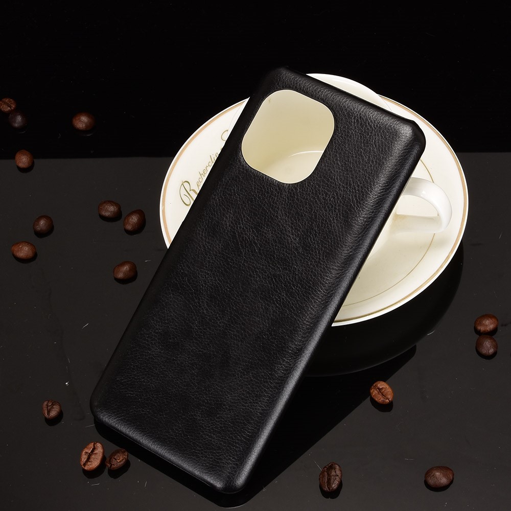 Litchi Texture PU Leather Coated PC Mobile Casing for Xiaomi Mi 11 - Black-5