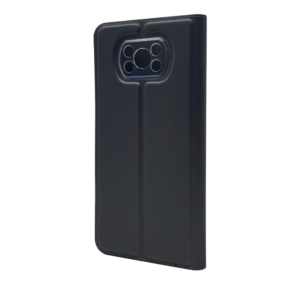 Magnetic Closure PU Leather Stand Cell Phone Case for Xiaomi Poco X3 NFC - Black-3