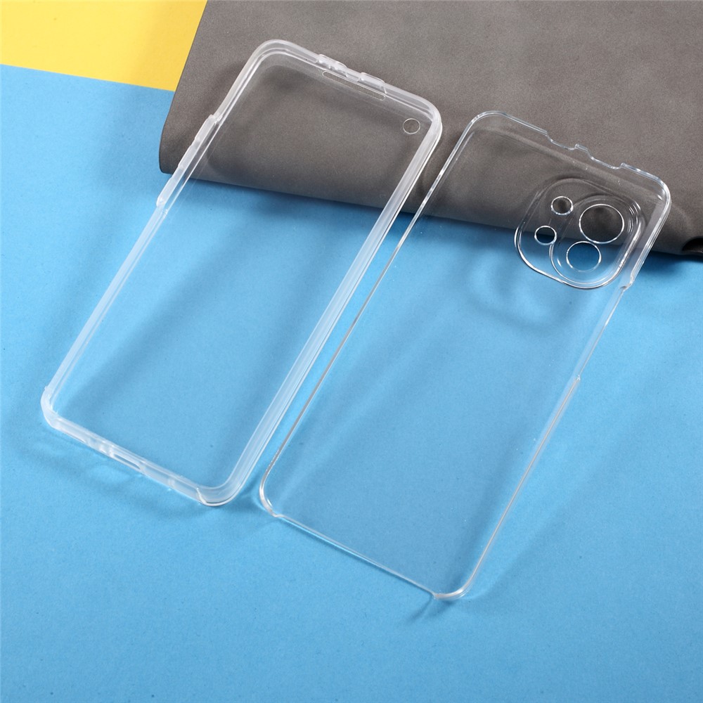 Hybrid PET + TPU + Acrylic Clear Full Coverage Protective Shell for Xiaomi Mi 11-4