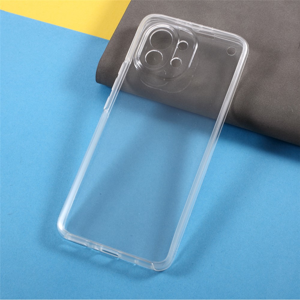 Hybrid PET + TPU + Acrylic Clear Full Coverage Protective Shell for Xiaomi Mi 11-6