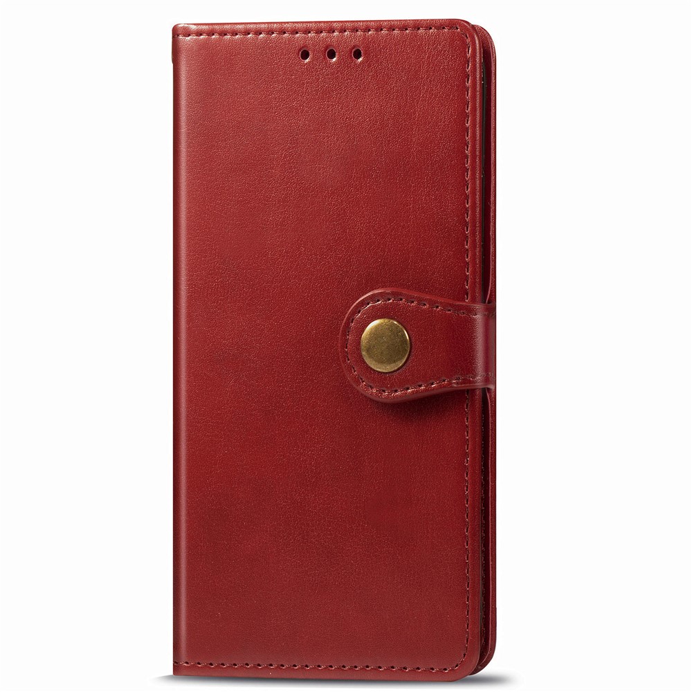 Solid Color Wallet Stand Leather Phone Shell for Xiaomi Redmi K30S / Mi 10T 5G / Mi 10T Pro 5G - Red-3