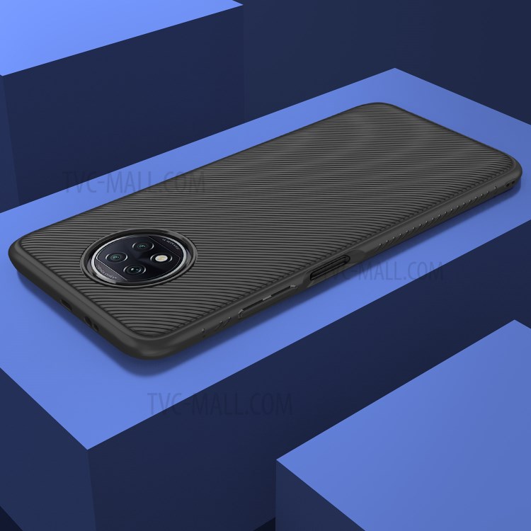 Jazz Series Twill Texture Flexible Thicken TPU Case for Xiaomi Redmi Note 9T 5G/Note 9 5G - Black-7