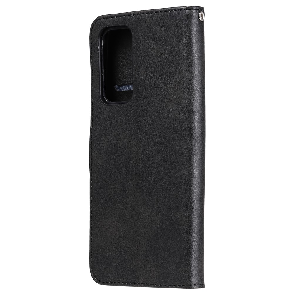 Zipper Pocket Leather Wallet Stand Case for Xiaomi Mi 10T 5G / Mi 10T Pro 5G / Redmi K30S - Black-4