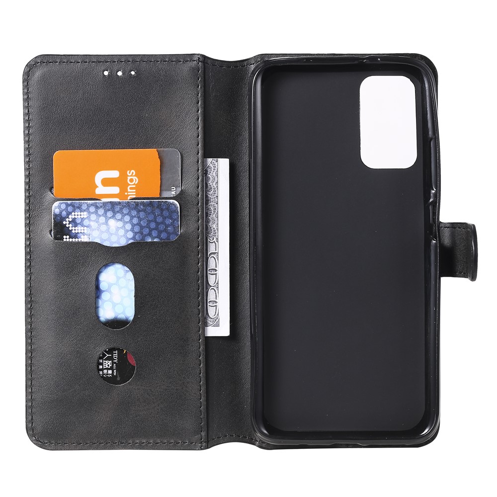 Classic Wallet Stand Flip Leather Phone Case for Xiaomi Poco M3 / Redmi Note 9 4G (Qualcomm Snapdragon 662) / Redmi 9T / Redmi 9 Power - Black-4