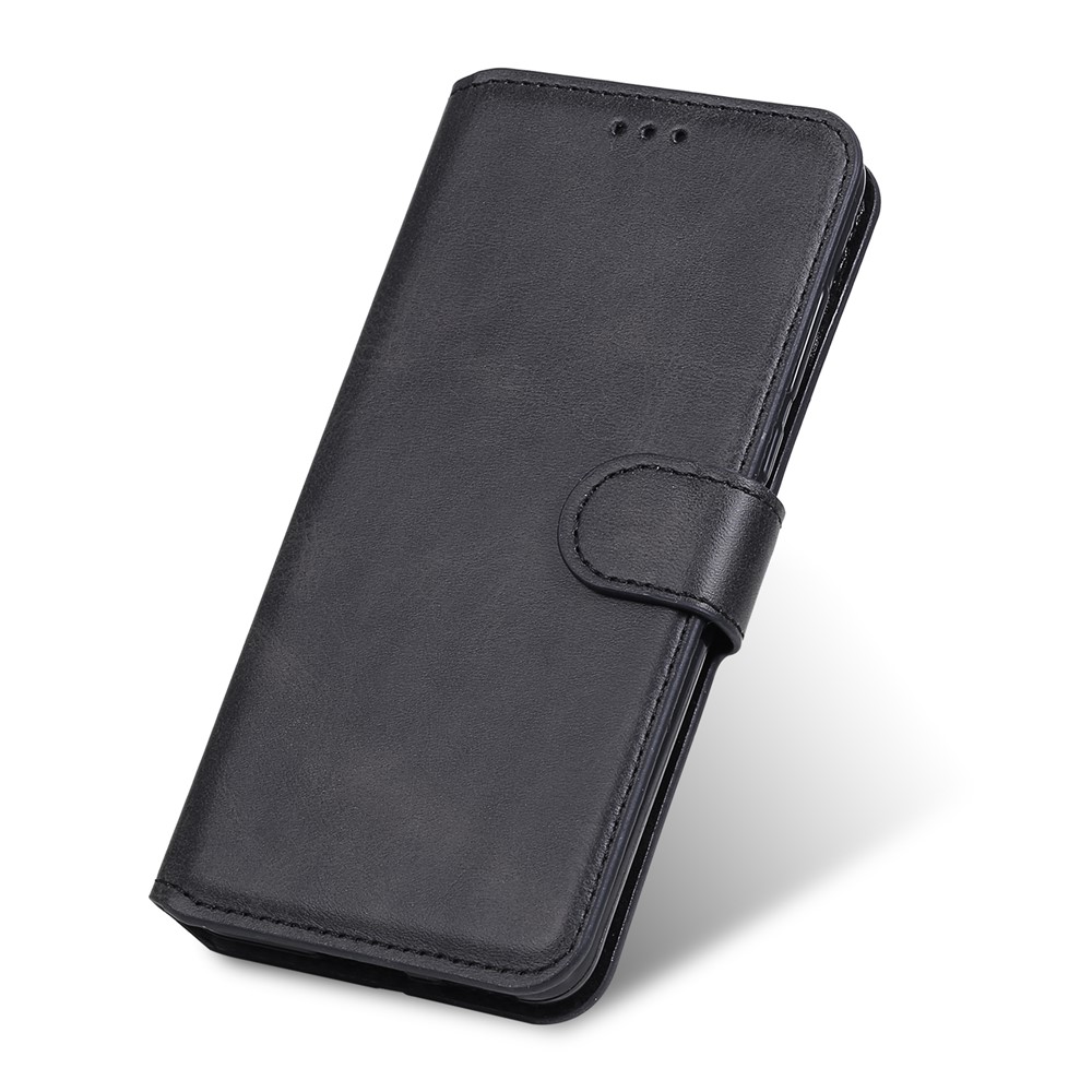 Классическая Подставка Кошелька Flip Leather Phone Case Для Xiaomi Poco M3 / Redmi Note 9 4G (Qualcomm Snapdragon 662) / Redmi 9t / Redmi 9 Power - Черный