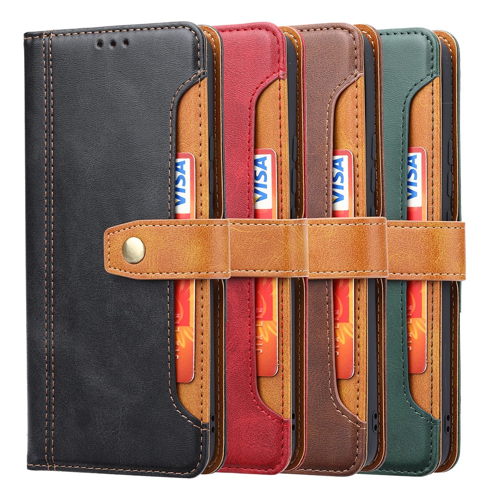 Card Slots Kickstand PU Leather Coated TPU Case for Xiaomi Mi 11 - Black-4