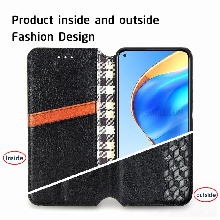 Auto-Absorbed Rhombus Imprinting Decor Full Coverage Leather Phone Cover Case for Xiaomi Mi 10T 5G/Mi 10T Pro 5G/Redmi K30S - Black-11