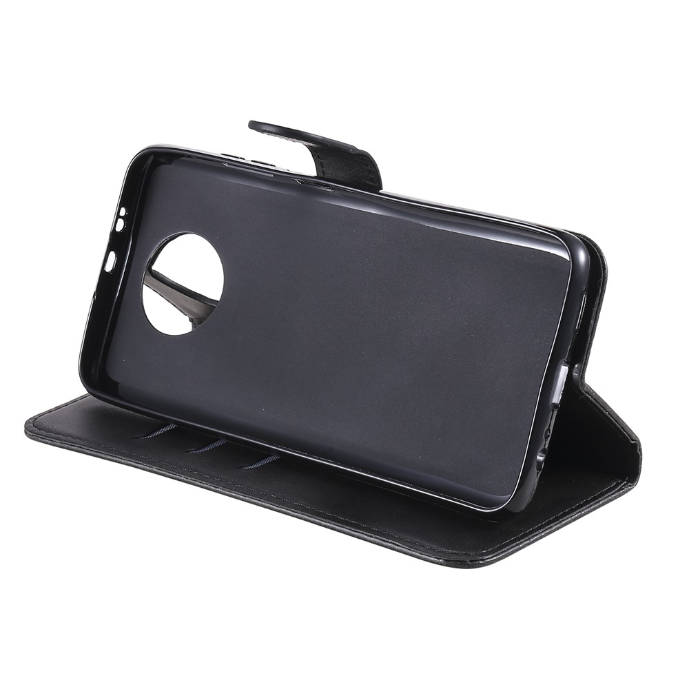 Zipper Pocket Leather Wallet Stand Case for Xiaomi Redmi Note 9 5G / Redmi Note 9T 5G - Black-7