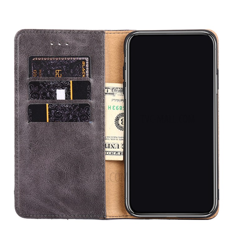 Retro Style Stand Wallet Leather Phone Protective Case for Xiaomi Mi 10T 5G/10T Pro 5G/Redmi K30S - Grey-4