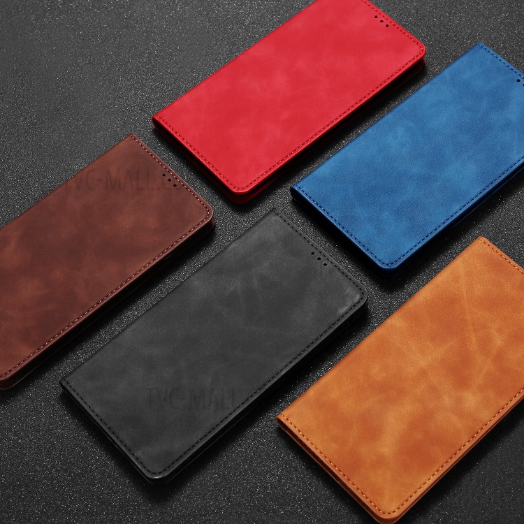 Auto-absorbed Card Holder Smooth Feeling Leather Protective Phone Shell for Xiaomi Poco X3/Poco X3 NFC - Black-7