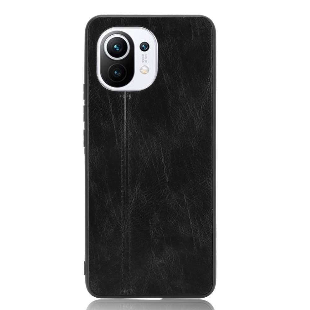 PU Leather Coated PC + TPU Mobile Phone Case for Xiaomi Mi 11 Protective Shell - Black-2