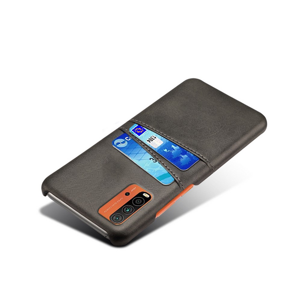 KSQ PU Leather Coated PC Case Design with Dual-Card Slots for Xiaomi Poco M3/Redmi 9T 4G (International Version)/Redmi Note 9 Power - Black-4