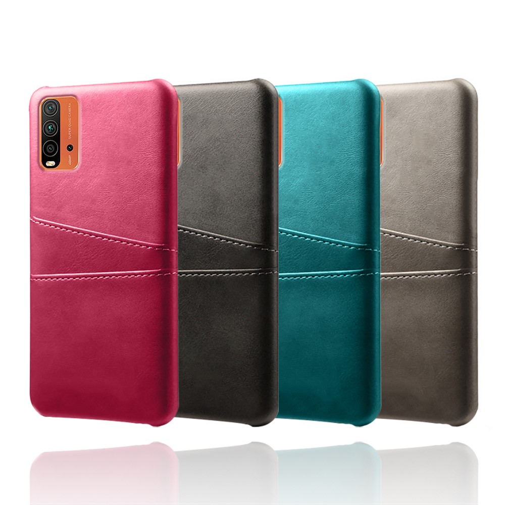 KSQ PU Leather Coated PC Case Design with Dual-Card Slots for Xiaomi Poco M3/Redmi 9T 4G (International Version)/Redmi Note 9 Power - Black-6