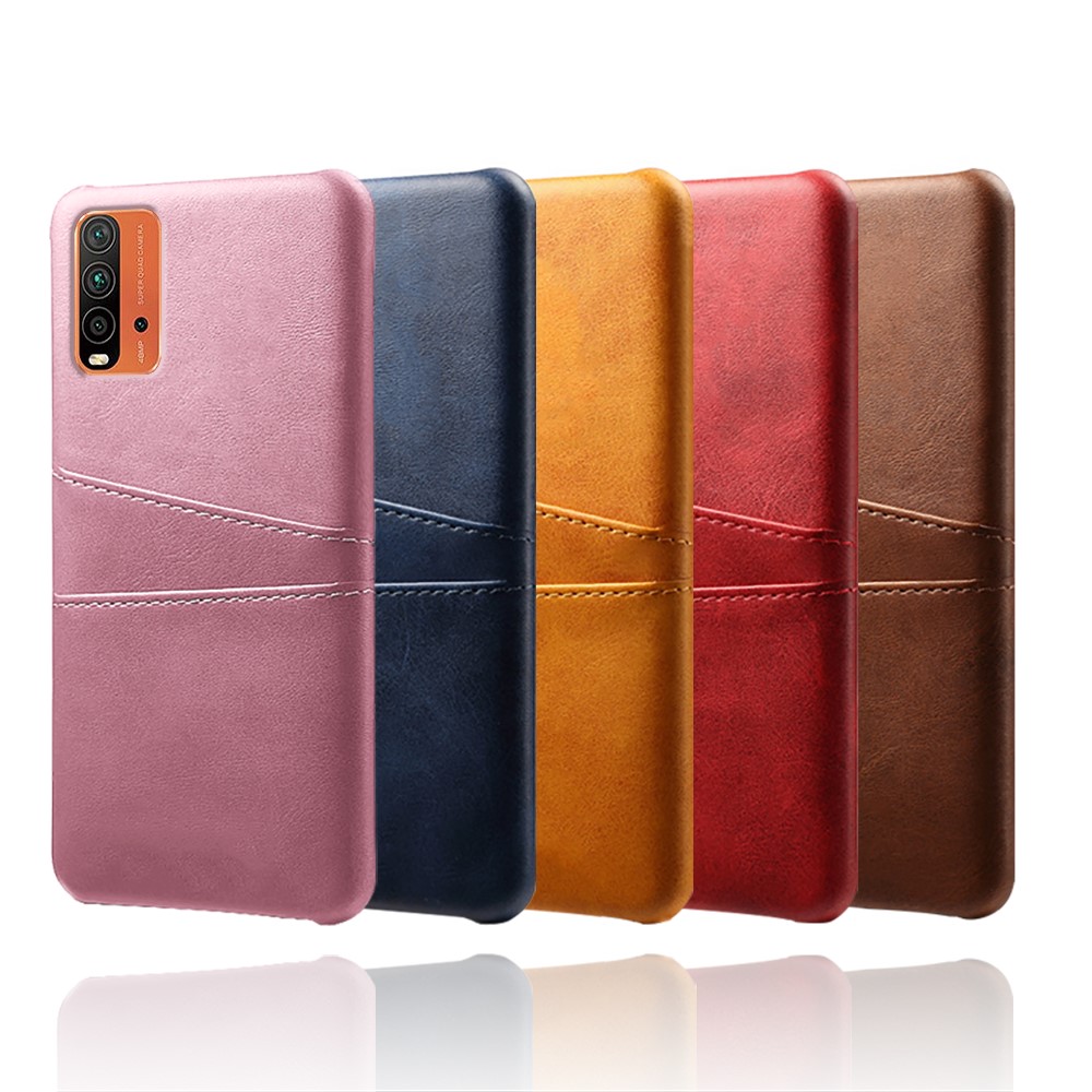 KSQ PU Leather Coated PC Case Design with Dual-Card Slots for Xiaomi Poco M3/Redmi 9T 4G (International Version)/Redmi Note 9 Power - Black-7