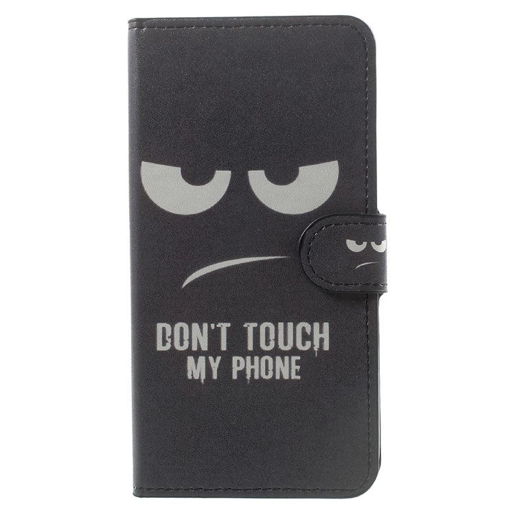 Patterned Wallet Leather Stand Protector Case for Xiaomi Redmi Note 4X - Do not Touch My Phone-2