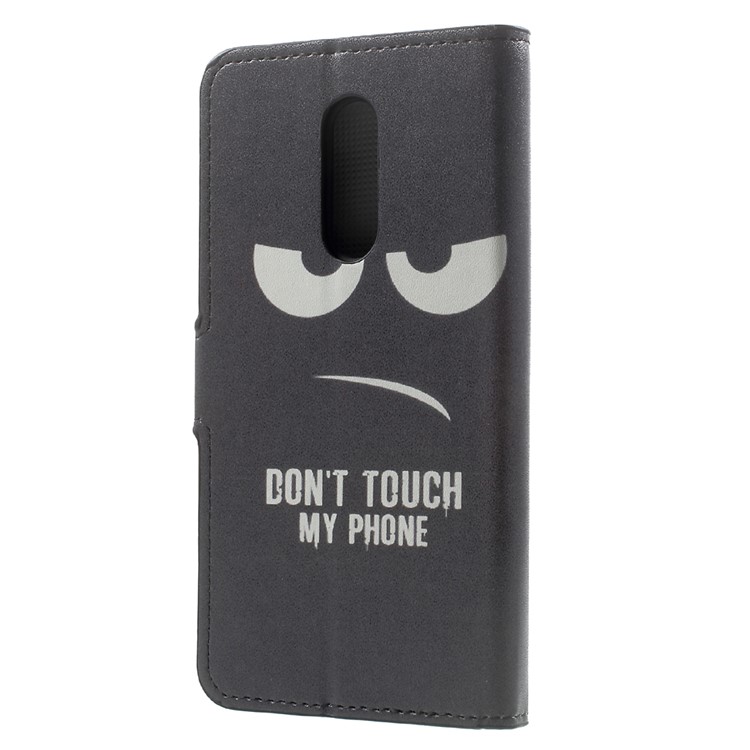 Patterned Wallet Leather Stand Protector Case for Xiaomi Redmi Note 4X - Do not Touch My Phone-3
