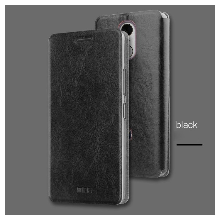MOFI Rui Series PU Leather Mobile Phone Cover for Xiaomi Redmi Note 4X - Black-1