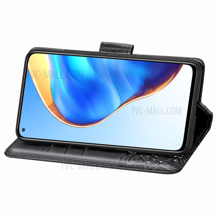 Big Butterfly Imprinting Leather Wallet Stand Design Phone Shell for Xiaomi Mi 10T 5G/Mi 10T Pro 5G/Redmi K30S - Black-6