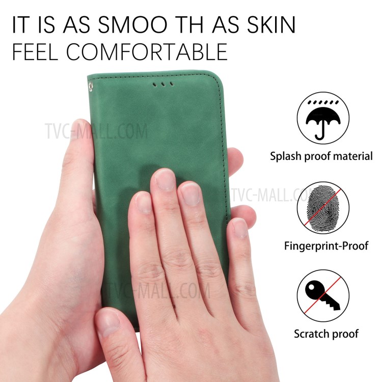 Auto-absorbed Vintage PU Leather Phone Casing for Xiaomi Mi 11 - Green-9